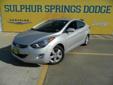 Â .
Â 
2012 Hyundai Elantra
$20100
Call (903) 225-2865 ext. 45
Sulphur Springs Dodge
(903) 225-2865 ext. 45
1505 WIndustrial Blvd,
Sulphur Springs, TX 75482
We take great pride in the quality of our pre-owned vehicles. Before a car or truck is put on the