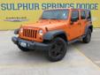 Â .
Â 
2012 Jeep Wrangler Unlimited Sport
$31900
Call (512) 843-8425 ext. 230
Sulphur Springs Dodge
(512) 843-8425 ext. 230
1505 WIndustrial Blvd,
Sulphur Springs, TX 75482
WOW!! PRIME PIECE!! This Wrangler Unlimited is a One Owne and has a clean vehicle
