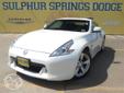 .
2012 Nissan 370Z
$29900
Call (806) 731-0458 ext. 119
Benny Boyd Lamesa Chrysler Dodge Ram Jeep
(806) 731-0458 ext. 119
1611 Lubbock Highway,
Lamesa, Tx 79331
Innovation that excites..... 2012 Nissan 370Z ! The 370Z is powered by the 4th-generation VQ V6