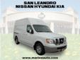 San Leandro Nissan/Hyundai/Kia
2012 Nissan NV High Roof 2500 V6 SV
( Contact Dealer )
Price: $ 32,505
At Marina Auto Center Nissan, located in San Leandro, we offer you a large selection of Nissan new cars, trucks, SUVs and other styles that we sell all