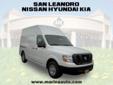 San Leandro Nissan/Hyundai/Kia
1152 Marina Blvd., Â  San Leandro, CA, US -94577Â  -- 888-423-3388
2012 Nissan NV High Roof 2500 V8 S
Price: $ 30,085
At Marina Auto Center Nissan, located in San Leandro, we offer you a large selection of Nissan new cars,