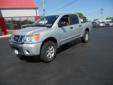 Price: $25990
Make: Nissan
Model: Titan
Color: Brilliant Silver
Year: 2012
Mileage: 31071
EXTERIOR: , Bedside & tailgate top moldings, Black door handles, Cargo area high mount lamp w/switch, Chrome front bumper, Chrome grille, Chrome rear bumper, Pwr
