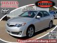 Â .
Â 
2012 Toyota Camry
$23995
Call (601) 812-6926 ext. 77
QUESTIONS? TEXT "TOYHATT" TO 37483 FOR MORE INFO.
Vehicle Price: 23995
Mileage: 18100
Engine: I4 2.5l
Body Style: Sedan
Transmission: Automatic
Exterior Color: Silver
Drivetrain: FWD
Interior