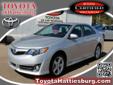 Â .
Â 
2012 Toyota Camry
$23995
Call (601) 812-6926 ext. 80
QUESTIONS? TEXT "TOYHATT" TO 37483 FOR MORE INFO.
Vehicle Price: 23995
Mileage: 11080
Engine: I4 2.5l
Body Style: Sedan
Transmission: Automatic
Exterior Color: Silver
Drivetrain: FWD
Interior