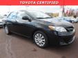 2012 Toyota Corolla LE - $14,880
BLUETOOTH, MP3 CD PLAYER, KEYLESS ENTRY, AND TIRE PRESSURE MONITORS. New Arrival! THIS COROLLA IS CERTIFIED! CARFAX ONE OWNER! LOW MILES FOR A 2012! POPULAR COLOR COMBO! This 2012 Toyota Corolla LE has a sharp Black