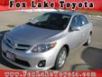 Fox Lake Toyota/Scion
75 S US Highway 12, Â  Fox Lake , IL, US -60020Â  -- 847-497-9085
2012 Toyota Corolla LE
Price: $ 19,755
Click here for finance approval 
847-497-9085
About Us:
Â 
Â 
Contact Information:
Â 
Vehicle Information:
Â 
Fox Lake Toyota/Scion