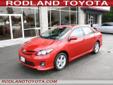 Â .
Â 
2012 Toyota Corolla S
$19527
Call 425-344-3297
Rodland Toyota
425-344-3297
7125 Evergreen Way,
Everett, WA 98203
***2012 Toyota Corolla S*** ONE OWNER! CORPORATE VEHICLE! ALL SERVICE RECORDS ARE AVAILABLE! LOW LOW MILES! The Toyota Corolla is a