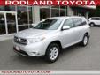 Â .
Â 
2012 Toyota Highlander 4WD V6 (Natl)
$30518
Call 425-344-3297
Rodland Toyota
425-344-3297
7125 Evergreen Way,
Everett, WA 98203
***2012 Toyota Highlander 4 WHEEL DRIVE*** LIKE NEW ONE OWNER!! The optional 3.5-liter V6 is extremely smooth and delivers