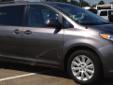 Â .
Â 
2012 Toyota Sienna 5dr 7-Pass Van V6 LE AWD
$29995
Call (601) 812-6926 ext. 100
This very nice 2012 Sienna LE AWD needs a new home. It has quad seats, 3rd row seat, backup camera, and it's priced right! If you're looking for a nice AWD family wagon