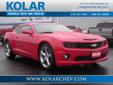 2013 Chevrolet Camaro SS - $29,991
2 Doors, 4-Wheel Abs Brakes, 6.2 Liter V8 Engine, 8-Way Power Adjustable Drivers Seat, Air Conditioning, Audio Controls On Steering Wheel, Auto-Dimming Mirrors - Electrochromatic, Driver Only, Bluetooth, Clock - In-Radio