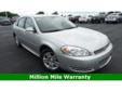 2013 Chevrolet Impala LT Fleet - $12,791
Nice 2013 Chevrolet Impala. This car is equipped very well and includes the rear spoiler and sunroof. Purchase this Impala from Bob Hart Chevrolet and receive a 10 year 1 million mile powertrain warranty for
