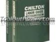 "
Chiltons Book Company 209293 CHN209293 2013 Chilton Labor Guide Manual Set
Features and Benefits:
The most trusted labor guide on the market
Nearly 4,000 pages of updated Chilton labor times split into two volumes
Chilton labor times refined for normal