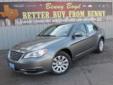 .
2013 Chrysler 200
$20153
Call (512) 948-3430 ext. 70
Benny Boyd CDJ
(512) 948-3430 ext. 70
601 North Key Ave,
Lampasas, TX 76550
Contact the Internet Department to Receive This Special Internet Pricing & a Haggle Free Shopping Experience!! VIN