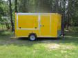 7 x 10 concession. .030 Yellow Metal, 16" OC Cross members, 6'6" Interior Height, Double rear doors, 36" Side door, Side door bar lock, 4'x6' curbside concession door, white metal walls and white vinyl ceiling. Includes V Nose in addition to the 10 foot