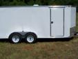 7 X 14 V Nose Trailer Features: 14 foot Box plus additional V Nose, Tandem 3500# Spring Axle with 4" Drop Down,Electric Brakes and Break away on both axles, EZ lub Hubs, `RV Style Door with Flush Mount Lock, Heavy Duty Spring Assisted Ramp Door, 12V