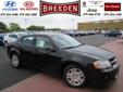 Price: $20190
Make: Dodge
Model: Avenger
Color: Black Clearcoat
Year: 2013
Mileage: 11
Breeden's has a fantastic selection of new Kia, Hyundai, Dodge, Ram, Chrysler and Jeep vehicles, give a look and remember if we don't have it we will be glad to find it