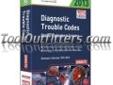 "
Autodata 13-340 ADT13-340 2013 Domestic Diagnostic Trouble Codes Manual
Features and Benefits:
Includes domestic vehicles 1999-2013
Information is based on OEM information
Includes trouble codes (accessing and erasing)
Includes system faults (locations