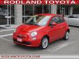 .
2013 Fiat 500 Pop
$14891
Call (425) 341-1789
Rodland Toyota
(425) 341-1789
7125 Evergreen Way,
Financing Options!, WA 98203
The Fiat 500 SMALL, COMPACT vehicle with all the STYLE AND PERFORMANCE OF AN ITALIAN CAR! Comes with a FIVE-STAR CRASH RATING!!