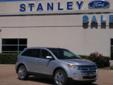 .
2013 Ford Edge 4dr Limited FWD
$40160
Call (254) 236-6578 ext. 118
Stanley Ford McGregor
(254) 236-6578 ext. 118
1280 E McGregor Dr ,
McGregor, TX 76657
Heated Leather Seats, NAV, iPod/MP3 Input, Onboard Communications System, Dual Zone A/C, CHARCOAL
