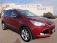 .
2013 Ford Escape FWD 4dr SEL
$33170
Call (254) 236-6578 ext. 56
Stanley Ford McGregor
(254) 236-6578 ext. 56
1280 E McGregor Dr ,
McGregor, TX 76657
Heated Leather Seats, Onboard Communications System, Dual Zone A/C, Overhead Airbag, Turbo Charged,