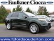 2013 Ford Explorer XLT - $32,490
VOICE ACTIVATED NAVIGATION SYSTEM, BLIS PLUS INFLATABLE REAR-SEATBELT PKG, DUAL PANEL MOONROOF, TRAILER TOW PKG, POWER LIFTGATE Overhead Airbag, 3rd Row Seat, 4x4, Alloy Wheels. CARFAX 1-Owner, Ford Certified, Excellent