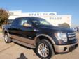 .
2013 Ford F-150 4WD SuperCrew 145 King Ranch
$52410
Call (254) 236-6578 ext. 147
Stanley Ford McGregor
(254) 236-6578 ext. 147
1280 E McGregor Dr ,
McGregor, TX 76657
Heated/Cooled Leather Seats, Flex Fuel, Premium Sound System, Satellite Radio,