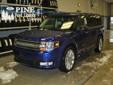 Â .
Â 
2013 Ford Flex 4dr SEL FWD
$40010
Call (219) 230-3599 ext. 228
Pine Ford Lincoln
(219) 230-3599 ext. 228
1522 E Lincolnway,
LaPorte, IN 46350
Heated Seats, Third Row Seat, Telematics, Multi-Zone A/C, Heated Mirrors, Aluminum Wheels, Head Airbag, Rear