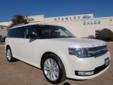 .
2013 Ford Flex 4dr SEL FWD
$40175
Call (254) 236-6578 ext. 289
Stanley Ford McGregor
(254) 236-6578 ext. 289
1280 E McGregor Dr ,
McGregor, TX 76657
Heated Seats, Third Row Seat, Onboard Communications System, Dual Zone A/C, Heated Mirrors, Head Airbag,