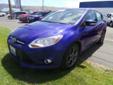 .
2013 Ford Focus SE
$20995
Call (509) 203-7931 ext. 184
Tom Denchel Ford - Prosser
(509) 203-7931 ext. 184
630 Wine Country Road,
Prosser, WA 99350
One Owner, Accident Free Auto Check, 27 City and 38 Highway MPG! Runs mint! A amazing vehicle at a amazing