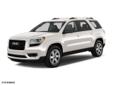 2013 GMC Acadia SLE-1 - $23,500
Make your drive worry-free with anti-lock brakes, parking assistance, traction control, and side air bag system in this 2013 GMC Acadia SLE-1. It comes with a 3.6 liter 6 Cylinder engine. With a 5-star safety rating, this