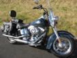 New 2013 FLSTC Heritage Softail Classic, finished in a brilliant Big Blue Pearl!
M.S.R.P. Â  $17,999
The Heritage Softail is the benchmark for retro touring iron. A beautiful machine that comes dressed for the road, and features authentic 1957 styling, a