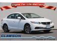 2013 Honda Civic EX - $15,450
CARFAX 1-Owner, LOW MILES - 36,455! FUEL EFFICIENT 39 MPG Hwy/28 MPG City! Taffeta White exterior and Beige interior, EX trim. Sunroof, iPod/MP3 Input, Bluetooth, CD Player, Alloy Wheels, Back-Up Camera. SEE MORE!======KEY