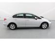 2013 Honda Civic LX - $14,986
Fwd, Daytime Running Lights, Door Handle Color (Body-Color), Front Wipers (Intermittent), Headlights (Halogen), Power Windows, Spare Tire Mount Location (Inside), Spare Tire Size (Temporary), Wheel Covers (Full), Window