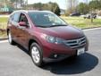 Price: $29625
Make: Honda
Model: CR-V
Color: Basque Red Pearl Ii
Year: 2013
Mileage: 11
Check out this Basque Red Pearl Ii 2013 Honda CR-V EX-L with 11 miles. It is being listed in Chesapeake, VA on EasyAutoSales.com.
Source: