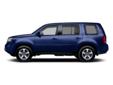 Price: $37257
Make: Honda
Model: Pilot
Color: Blue
Year: 2013
Mileage: 3
3rd Row Seat, Heated Leather Seats, Sunroof, Satellite Radio, iPod/MP3 Input, Overhead Airbag, Tow Hitch, Alloy Wheels, Power Liftgate, Premium Sound System, Back-Up Camera. EX-L
