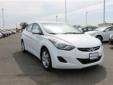.
2013 Hyundai Elantra GLS
$16488
Call (209) 675-9578 ext. 21
Central Valley Volkswagen Hyundai
(209) 675-9578 ext. 21
4620 Mchenry Ave,
Modesto, CA 95356
CARFAX 1-Owner. $900 below Kelley Blue Book!, FUEL EFFICIENT 38 MPG Hwy/28 MPG City! iPod/MP3 Input,