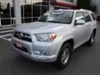 .
2013 Toyota 4Runner SR5
$31907
Call (425) 341-1789
Rodland Toyota
(425) 341-1789
7125 Evergreen Way,
Financing Options!, WA 98203
4WD***TOW PACKAGE*** Effective October 1 through November 3, 2014, TFS is offering 1.9% APR financing on all TCUV Camry