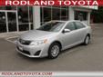 .
2013 Toyota Camry I4 Auto LE
$21521
Call (425) 341-1789
Rodland Toyota
(425) 341-1789
7125 Evergreen Way,
Financing Options!, WA 98203
The Toyota Camry has REPEATEDLY been the NUMBER ONE SELLING CAR IN AMERICA! Be the FIRST OWNER of this vehicle! This