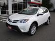 .
2013 Toyota RAV4 Limited
$29908
Call (425) 341-1789
Rodland Toyota
(425) 341-1789
7125 Evergreen Way,
Financing Options!, WA 98203
*** Effective October 1 through November 3, 2014, TFS is offering 1.9% APR financing on all TCUV Camry models, including