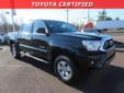 2013 Toyota Tacoma DBL CAB 4WD V6 4WD - $29,800
Bluetooth, 4-Wheel Drive, MP3 CD Player, and Tire Pressure Monitors -New Arrival- -Priced Below The Market Average- -Carfax One Owner- -Certified- This Black 2013 Toyota Tacoma DBL CAB 4WD V6 4WD is priced