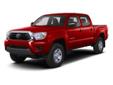 2013 Toyota Tacoma V6 - $28,676
4D Double Cab, 4.0L V6 EFI DOHC 24V, 5-Speed Automatic with Overdrive, and 4WD. Tremendous build quality. Fabricated in fine form. Extremely clean 2013 Toyota Tacoma, garage-kept appearance, with a 4.0L V6 EFI DOHC 24V. The