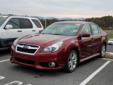 2014 Subaru Legacy 2.5i Limited - $21,349
Legacy 2.5i Limited, 2.5L 4-Cylinder DOHC 16V, CVT Lineartronic, and AWD. Like new. Red and Ready! If you want an amazing deal on an amazing car that will handle just about any task, then take a look at this