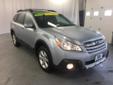 2014 Subaru Outback 2.5i Limited - $25,899
Outback 2.5i Limited, Subaru Certified, 4D Wagon, 2.5L 4-Cylinder DOHC 16V, CVT Lineartronic, AWD, Silver, and Black. Looks and drives like new. This superb 2014 Subaru Outback is a great little wagon! It gives