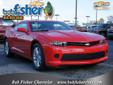 2015 Chevrolet Camaro LS - $24,850
This 2015 Chevrolet Camaro LS might be just the 2 dr coupe for you. Be sure of your safety with a crash test rating of 5 out of 5 stars. Interested? Don't let this 2 dr coupe slip away! Call today for a test drive., ABS
