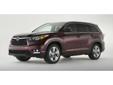 2015 Toyota Highlander LE - $32,991
Gets Great Gas Mileage: 24 MPG Hwy. How fantastic is this tip-top 2015 Toyota Highlander** All smiles! All Wheel Drive!! New Arrival** Safety equipment includes: ABS, Traction control, Curtain airbags, Passenger Airbag,