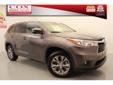 2015 Toyota Highlander XLE - $34,998
***ONE OWNER CARFAX CERTIFIED***, ***NON SMOKER***, ***SERVICE RECORDS AVAILABLE***, and ***BOUGHT HERE, SERVICED HERE-ALL MAINTENANCE RECORDS AVAILABLE***. Navigation System. Don't miss the fantastic bargain! Your