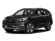 2016 Honda CR-V Touring - $34,295
4-Wheel Disc Brakes, 5-Passenger Seating, Am/Fm, Adaptive Cruise Control, Adjustable Steering Wheel, Air Conditioning, All-Season Tires, Alloy Wheels, Anti-Lock Brakes, Anti-Theft System, Auto-Dimming Mirror, Automatic
