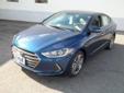 2017 Hyundai Elantra Limited - $20,570
17 Alloy Wheels, 4-Wheel Disc Brakes, 6 Speakers, ABS brakes, Air Conditioning, AM/FM radio: SiriusXM, Automatic temperature control, Blind spot sensor, Brake assist, Bumpers: body-color, Delay-off headlights, Driver