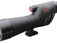 REDFIELD Â® RAMPAGE SPOTTING SCOPE 20-20x60 Bak4 Porro prism design providing 3-D reproduction w/genuine depth of field Polycarbonate body construction is lightweight & extremely durable Waterproof Retractable lens shade reduces glare & increases visibilty