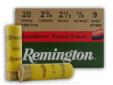 Remington's 20ga Shurshot target load provides consistent clay busting performance. Remington Shurshot shells are targeted to provide a high quality, economical load, and exceptional accuracy for turning your clay targets into dust. The lead shot loaded
